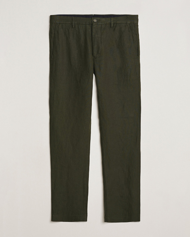  Theo Linen Trousers Rosin Green