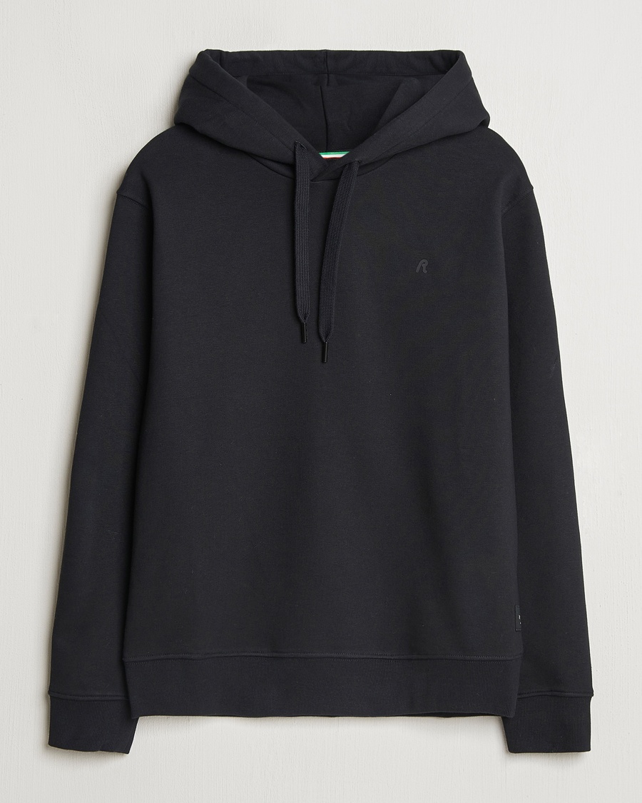 Replay Tonal Logo Hoodie Black – Negro
