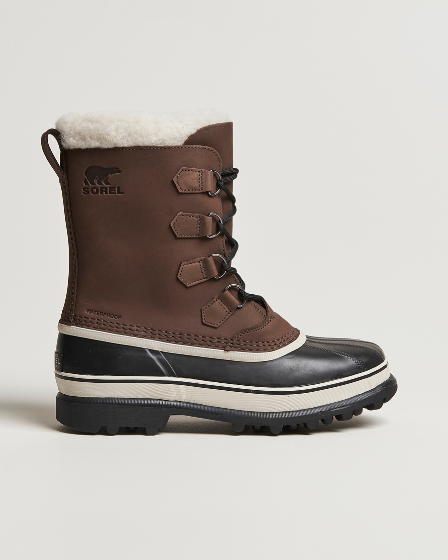 Sorel Caribou WP Felt Lined Leather Boots Bruno – Marrón