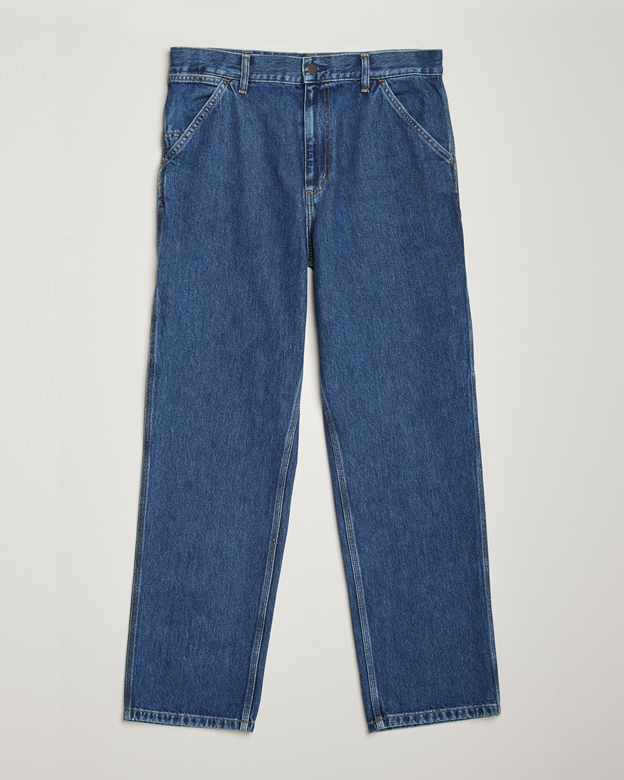 Carhartt WIP Single Knee Smith Denim Pants Blue Stone Washed – Azul