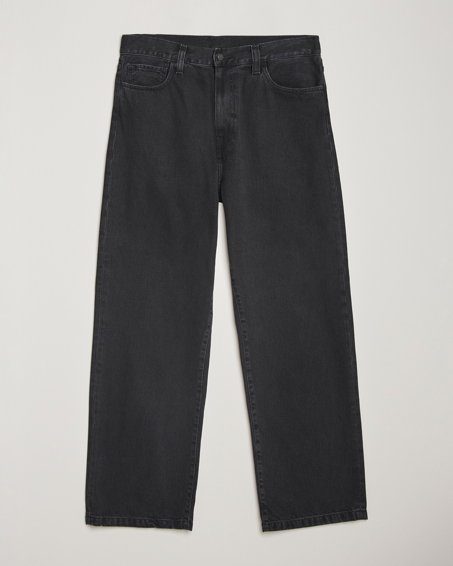 Carhartt WIP Landon Pant Robertson Denim Black Stone Washed – Negro