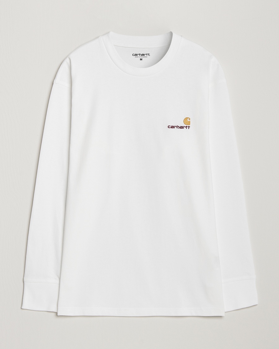 Carhartt WIP American Script Long Sleeve T-Shirt White – Blanco