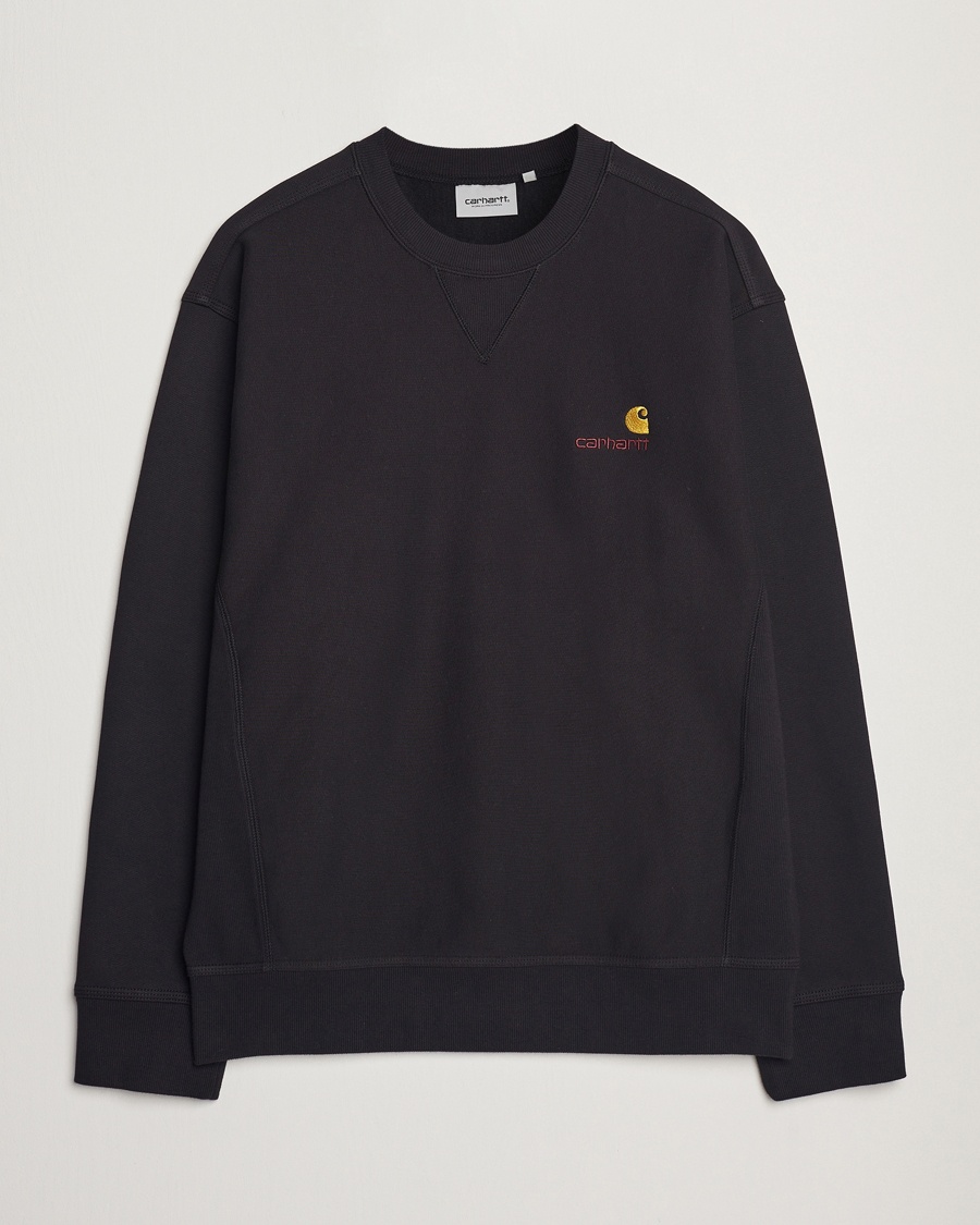 Carhartt WIP American Script Sweatshirt Black – Negro
