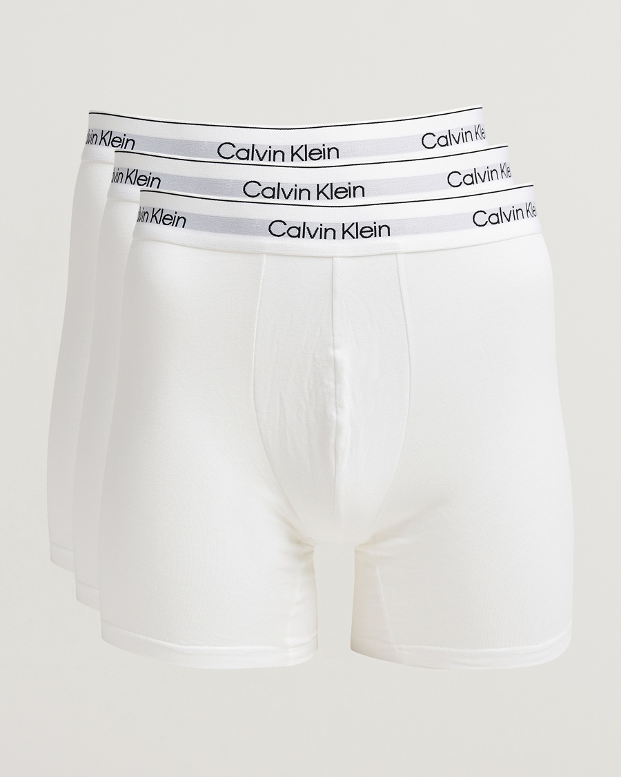 Calvin Klein 3-Pack Icon Cotton Stretch Boxer Brief White – Blanco