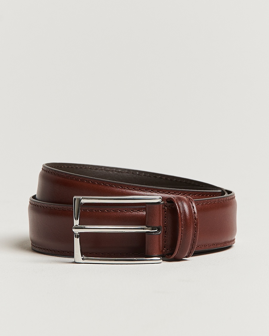 Anderson's Leather Suit Belt 3 cm Brown – Marrón
