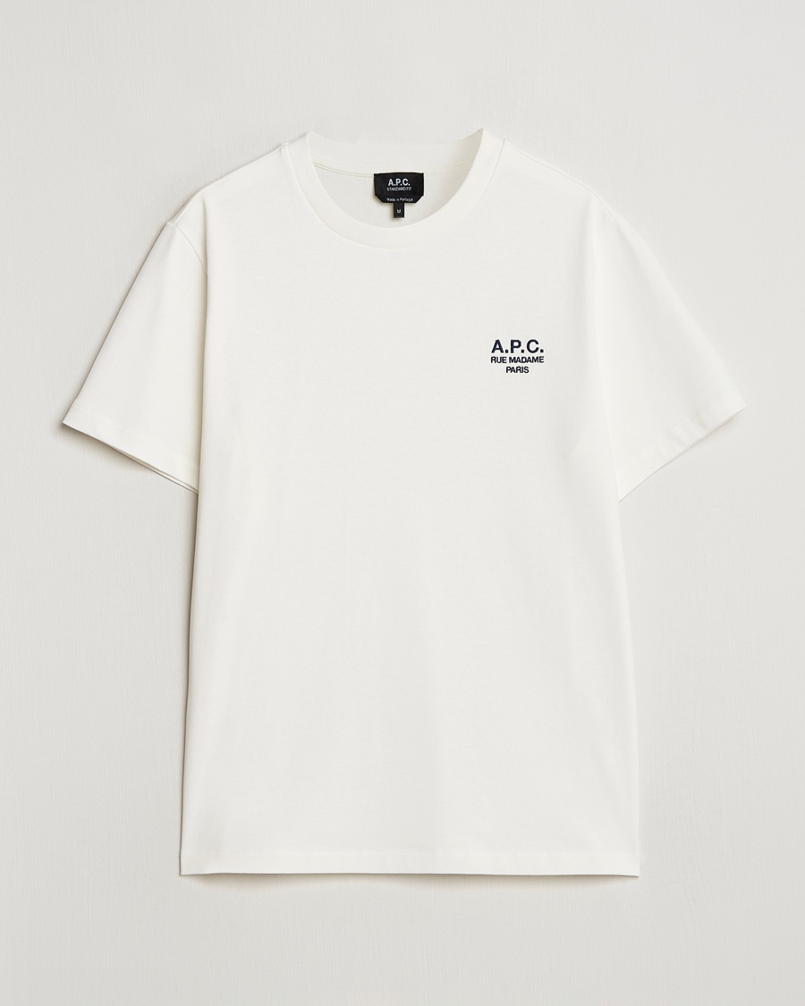 A.P.C. Rue Madame T-Shirt White/Dark Navy – Blanco