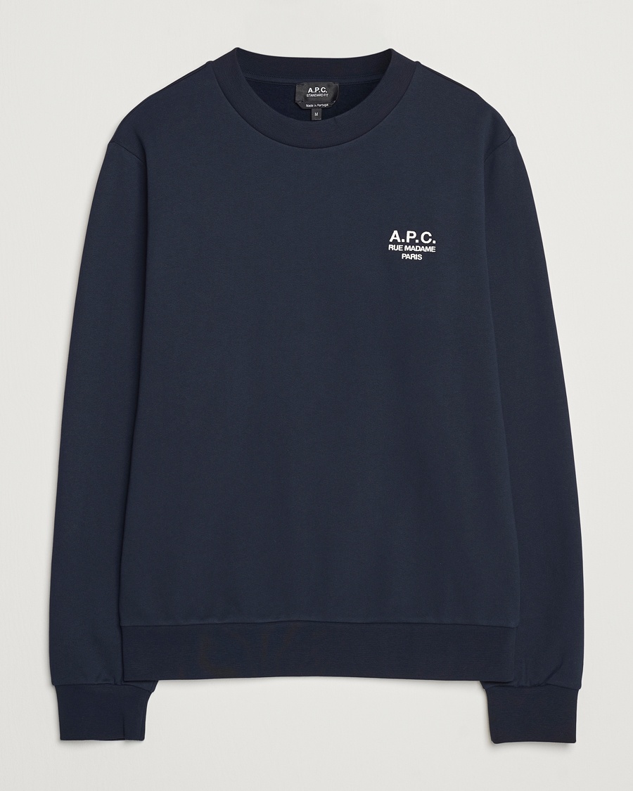 A.P.C. Rue Madame Sweatshirt Dark Navy – Azul