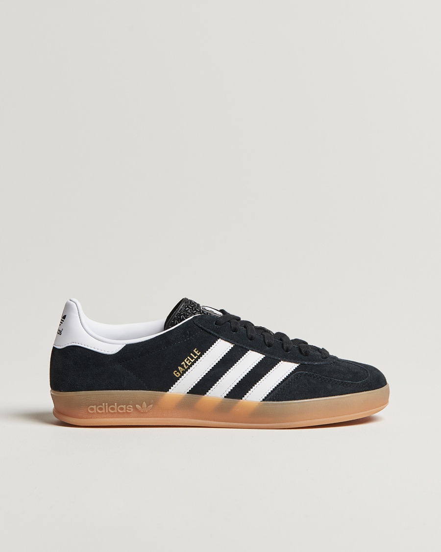 adidas Originals Gazelle Indoor Sneaker Black/White – Negro