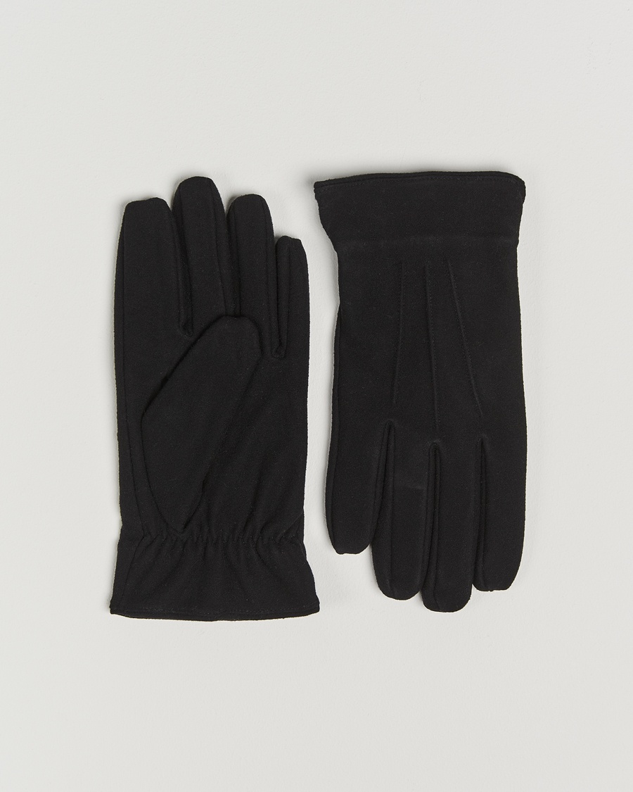 Amanda Christensen Lined Wool Gloves Black – Negro
