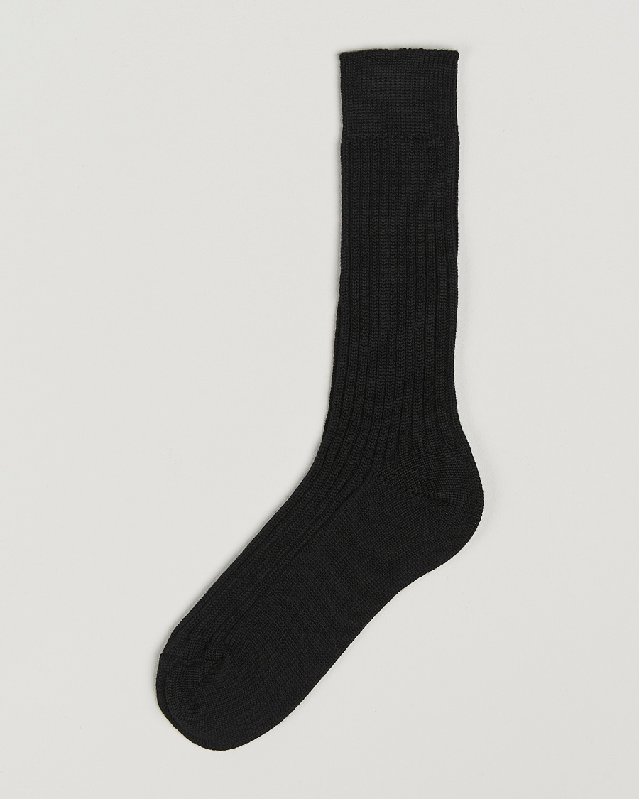 Bresciani Heavy Wool Socks Black – Negro