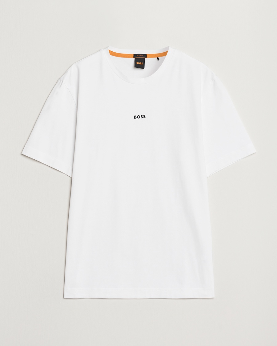 BOSS ORANGE Tchup Logo Crew Neck T-Shirt White – Blanco