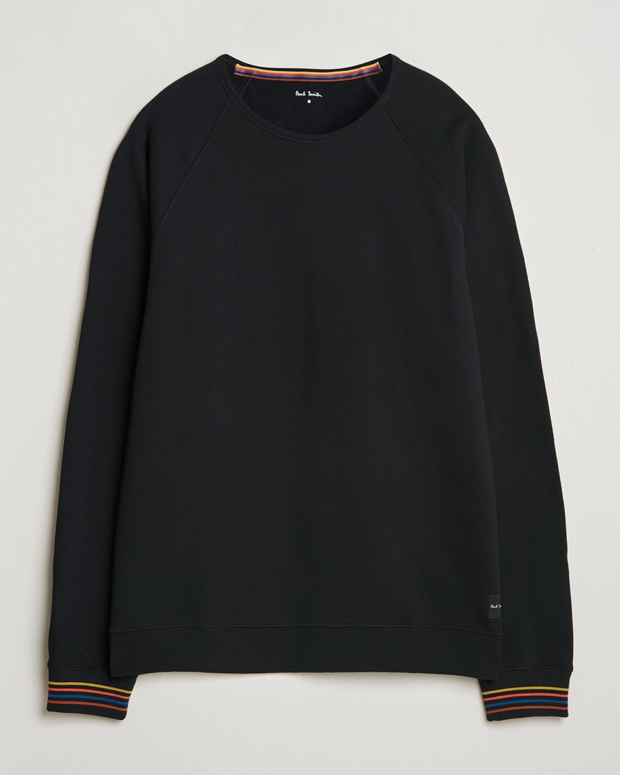 Paul Smith Artist Rib Crew Neck Sweatshirt Black – Negro