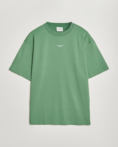 Drôle de Monsieur Classic Slogan T-Shirt Water Green – Verde