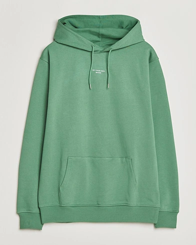 Drôle de Monsieur Classic Slogan Hoodie Water Green – Verde