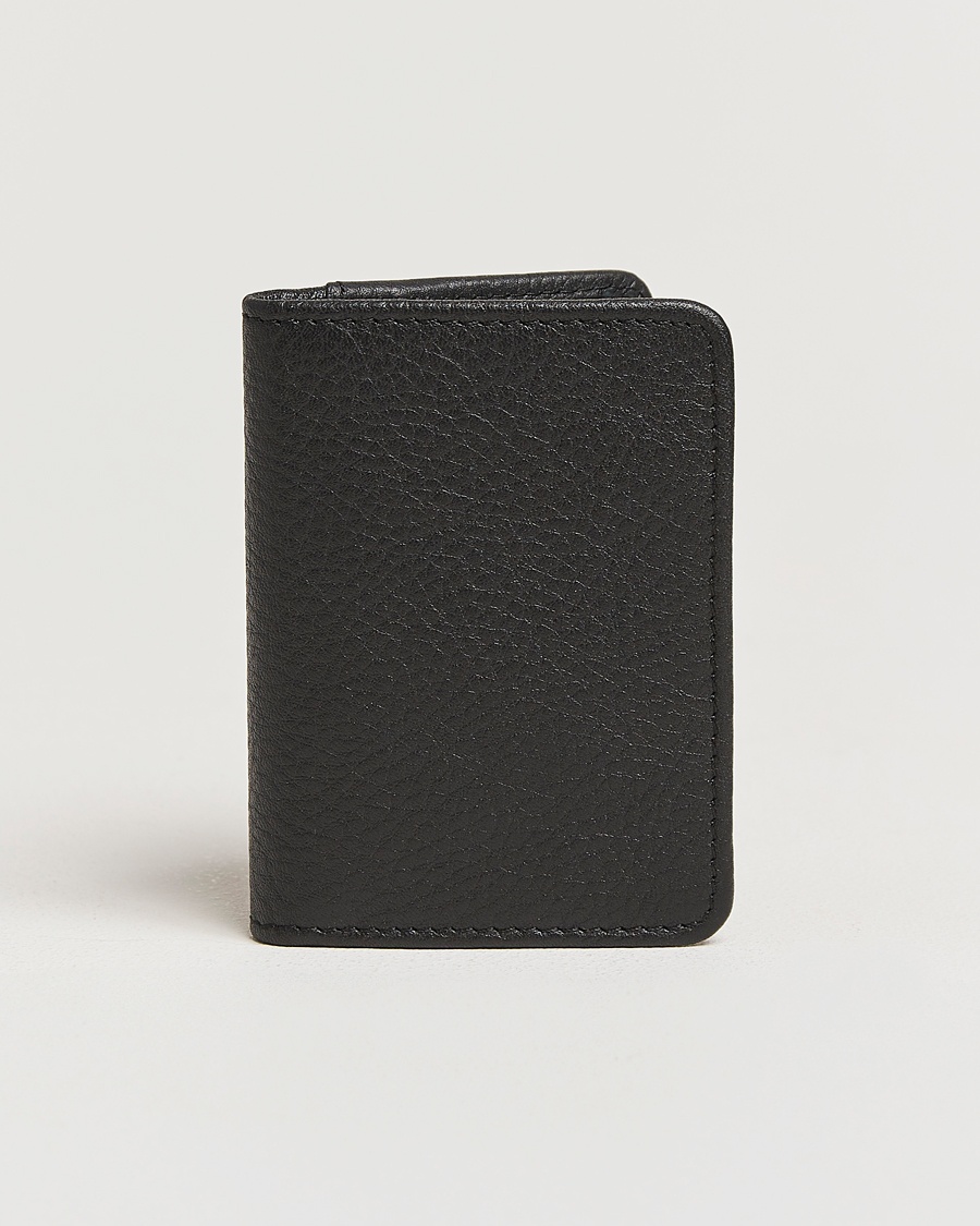 Loake Shoemakers Fenchurch Grained Leather Card Holder Black – Negro