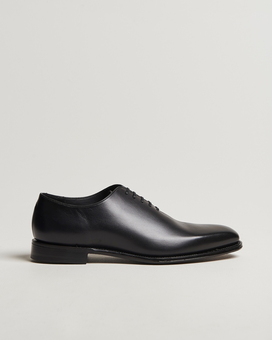 Loake 1880 Wholebury Wholecut Oxford Black Calf – Negro