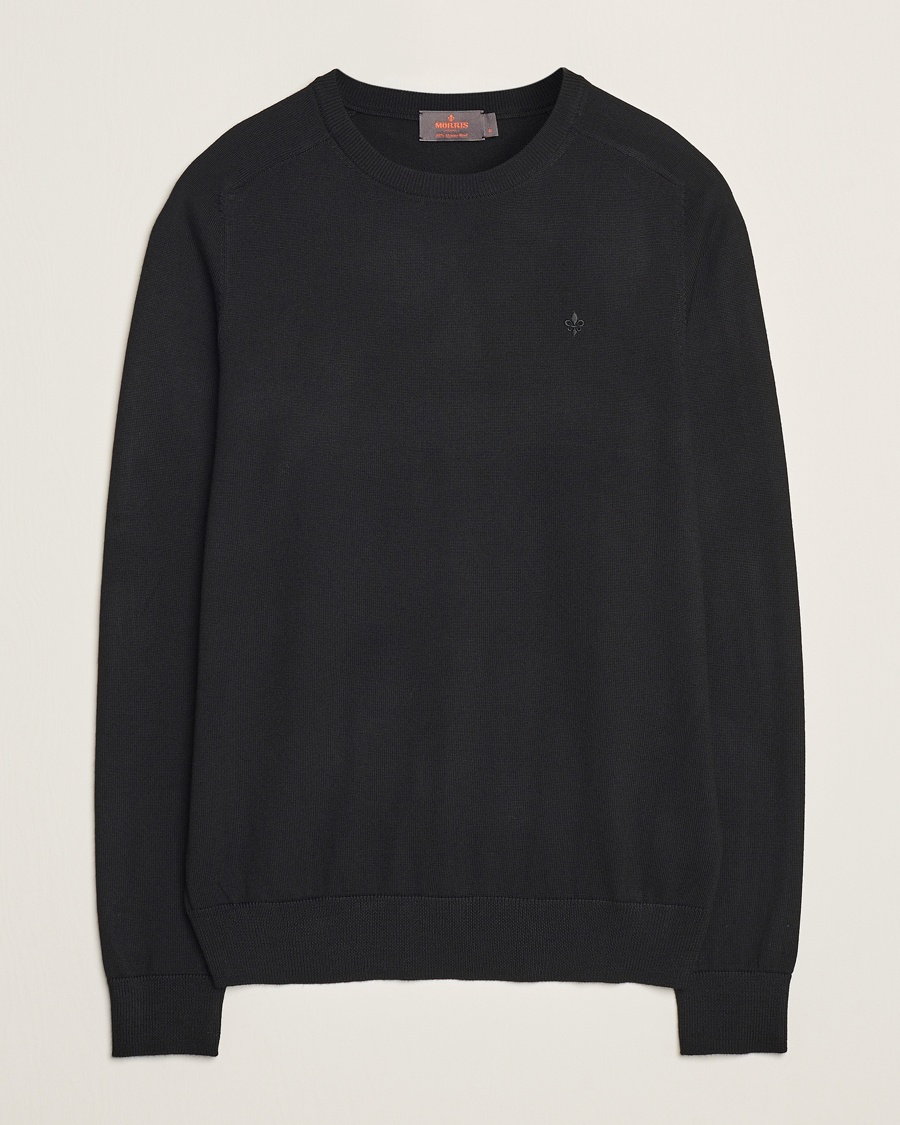 Morris Merino O-Neck Black – Negro