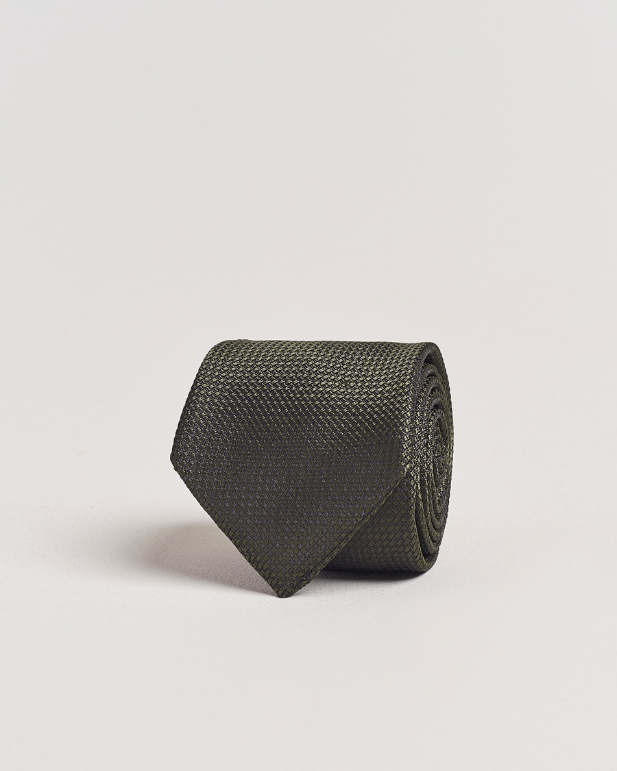 Morris Structure Tie Olive – Verde
