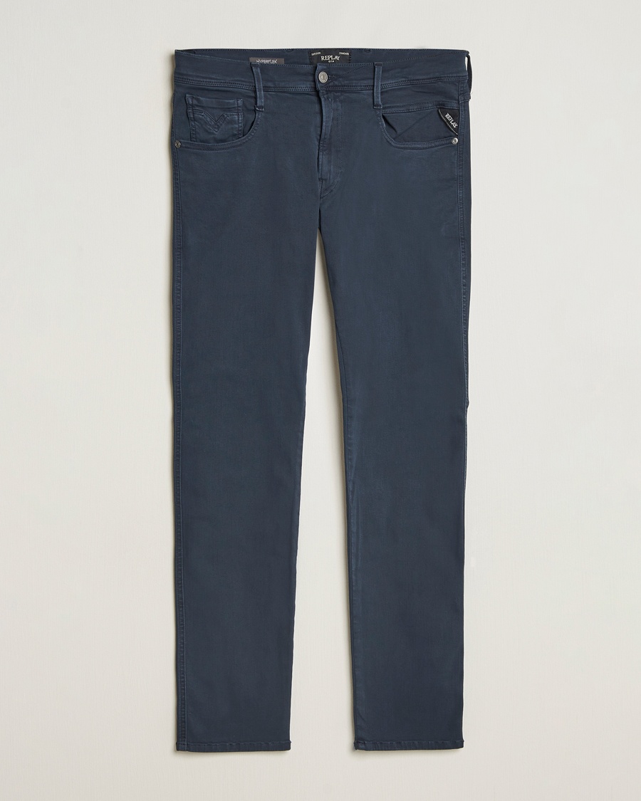 Replay Anbass Hyperflex X.Lite 5-Pocket Pants Navy – Azul