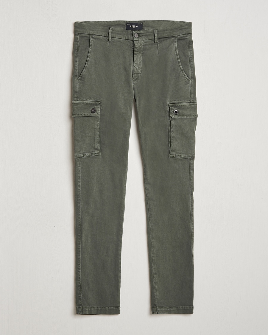 Replay Jaan Hyperflex Cargo Pants Dark Green – Verde