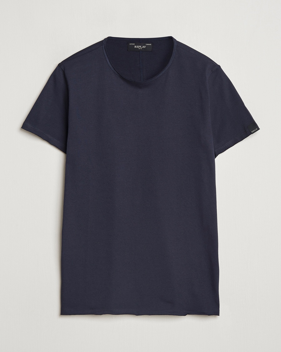 Replay Crew Neck T-Shirt Night Blue – Azul
