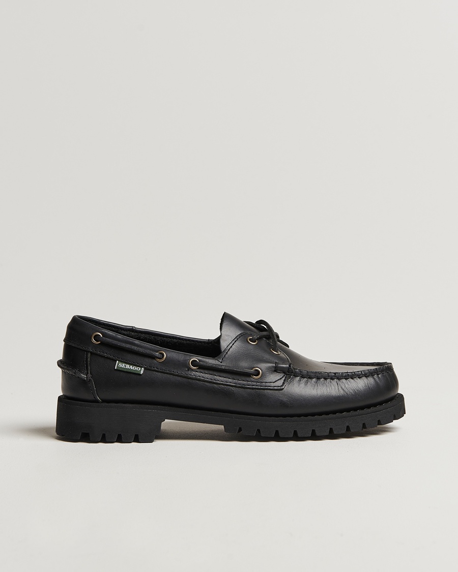 Sebago Ranger Waxy Leather Loafer Total Black – Negro
