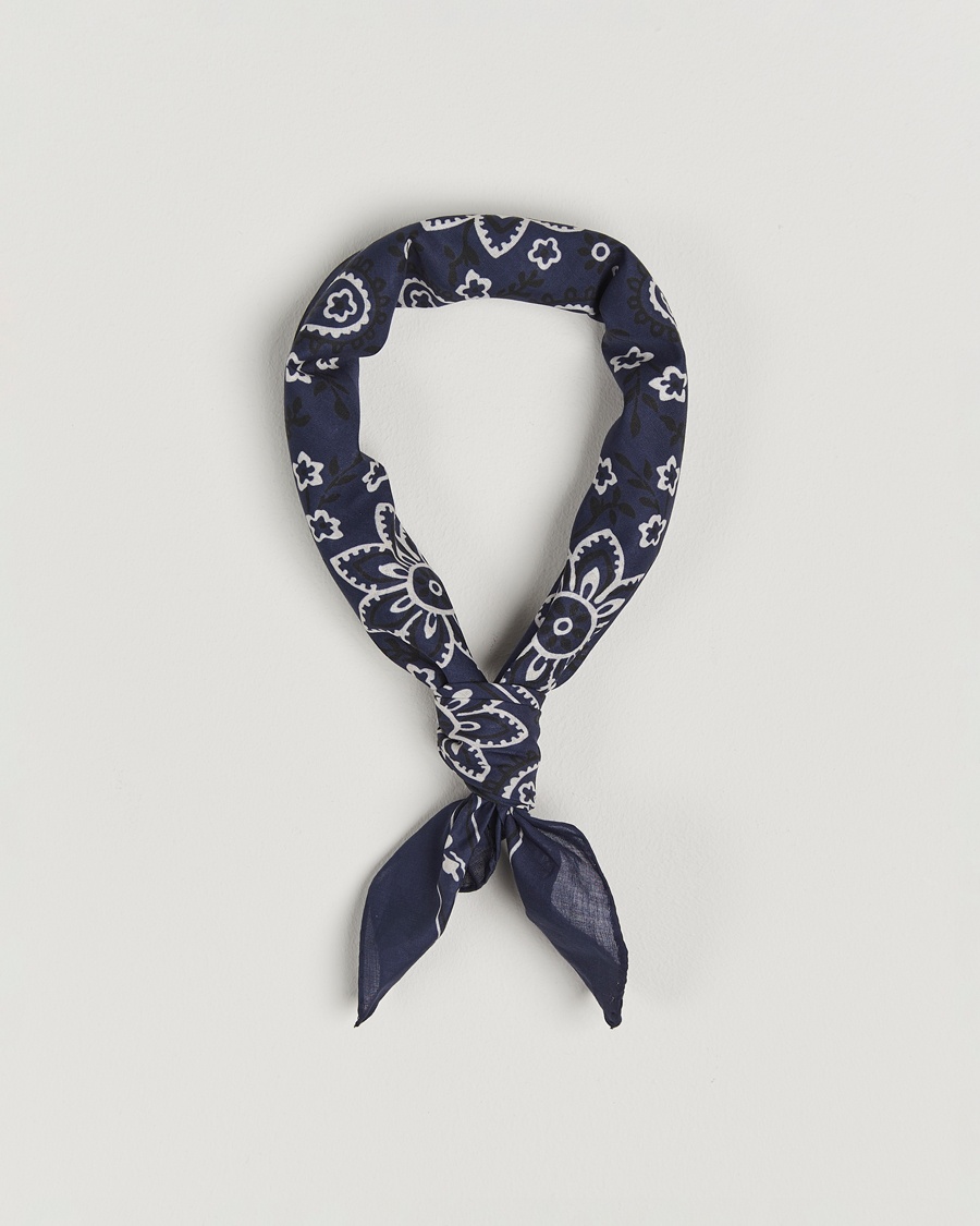 Drake's Drake'sClassic Paisley BandanaNavy – Azul