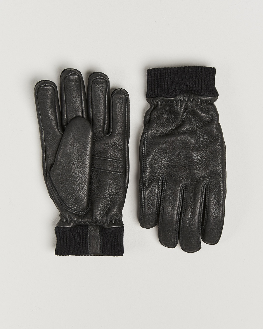 Hestra Tore Deerskin Primaloft Lined Glove Black – Negro