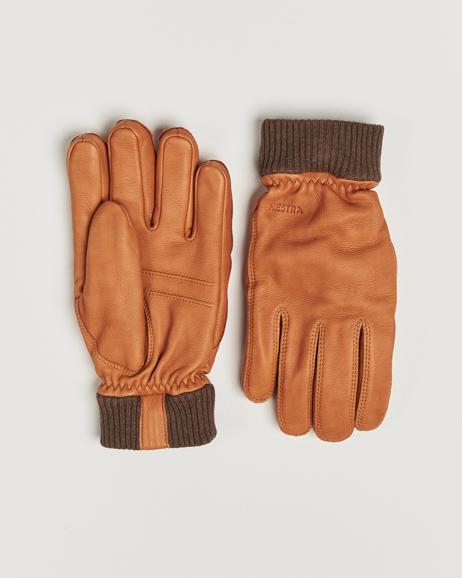 Hestra Tore Deerskin Primaloft Lined Glove Cognac – Marrón