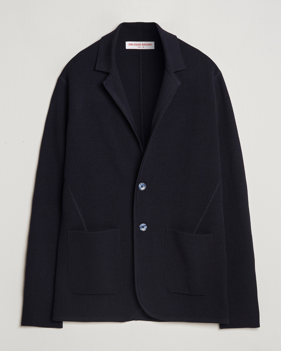Orlebar Brown Reiner Textured Lightweigt Blazer Night Iris – Azul