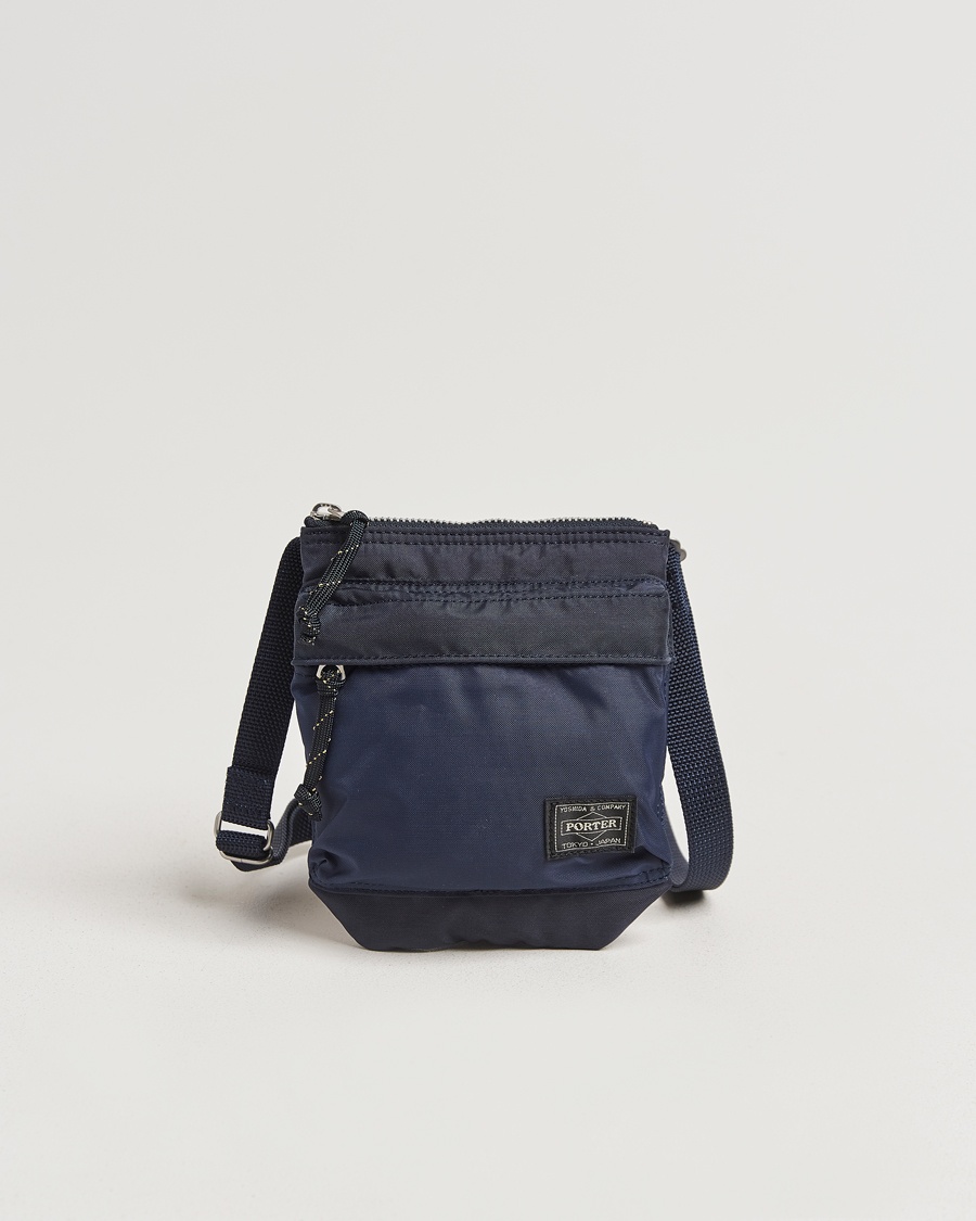 Porter-Yoshida & Co. Force Small Shoulder Pouch Navy Blue – Azul