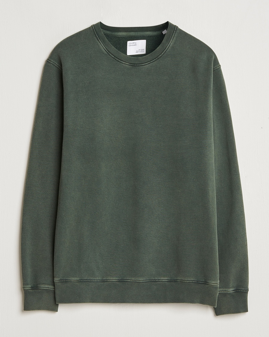 Colorful Standard Classic Organic Crew Neck Sweat Midnight Forest – Verde