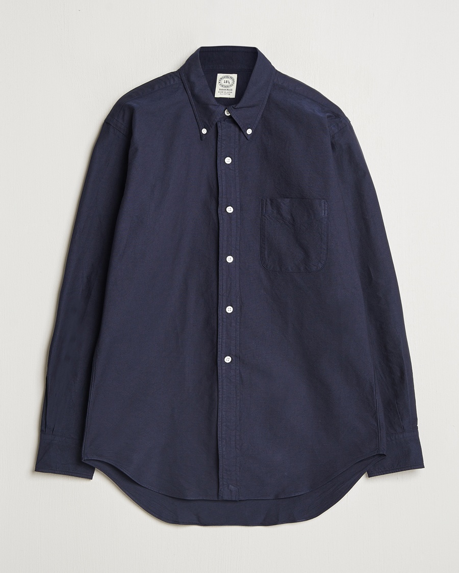 Kamakura Shirts Vintage Ivy Oxford Button Down Shirt Navy – Azul