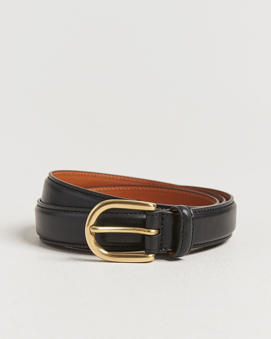 Kamakura Shirts Vintage Ivy Horseshoe Buckle Belt Black – Negro