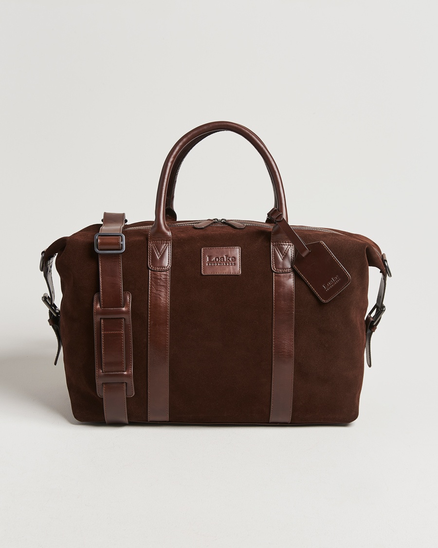 Loake Shoemakers Balmoral Suede Weekendbag Polo – Marrón