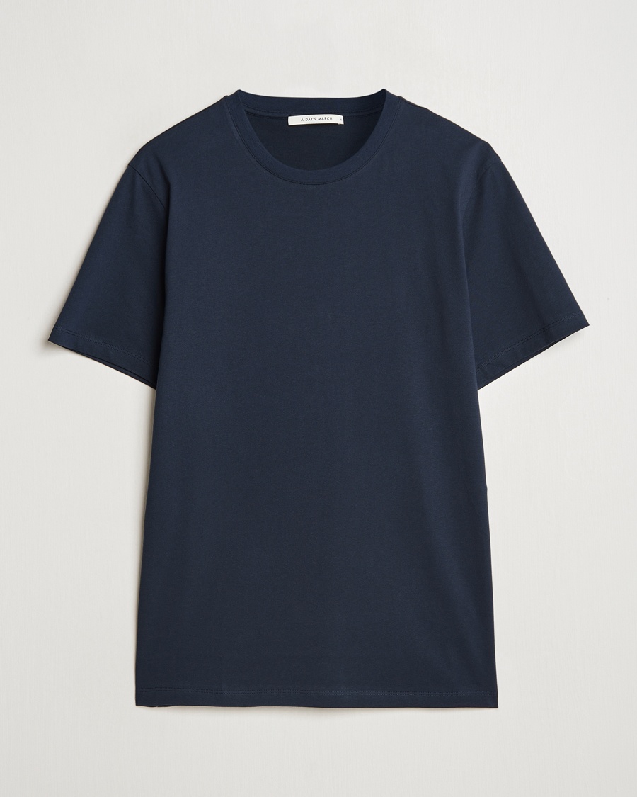 A Day's March Midweight T-Shirt Navy – Azul