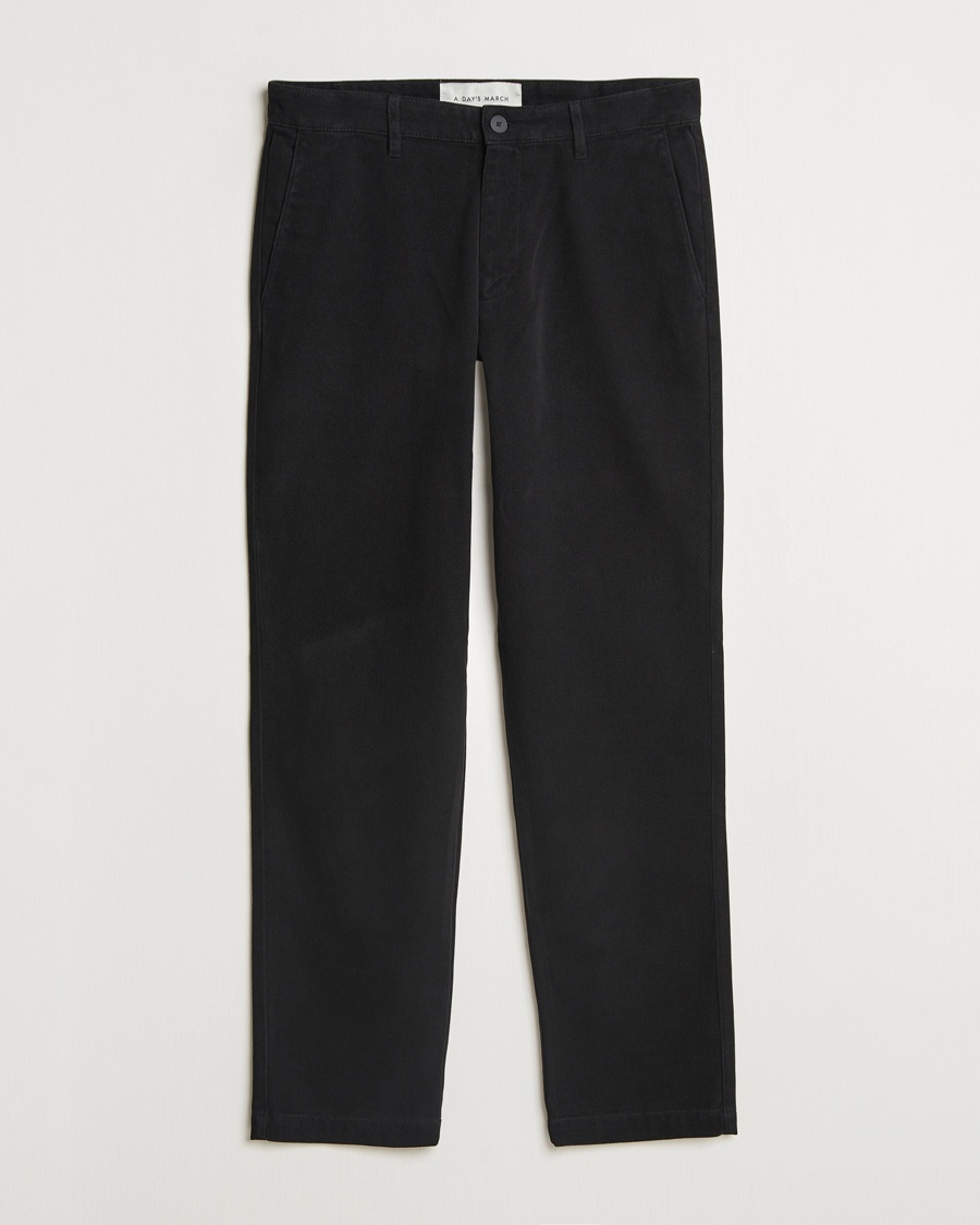 A Day's March Miller Cotton/Lyocell Trousers Black – Negro