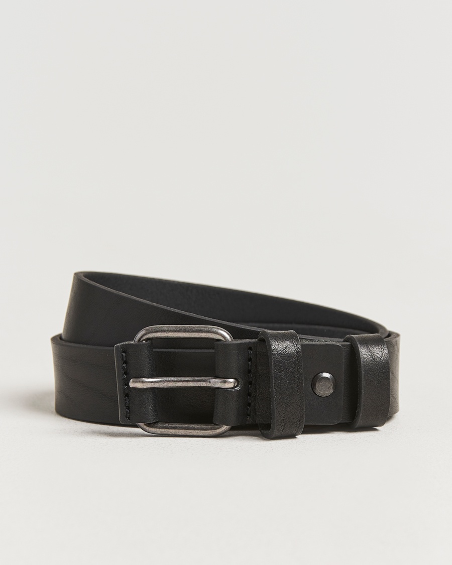 Nudie Jeans Dwayne Leather Belt Black – Negro
