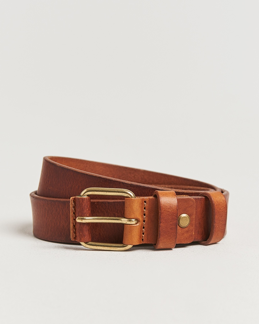 Nudie Jeans Dwayne Leather Belt Toffee Brown – Marrón