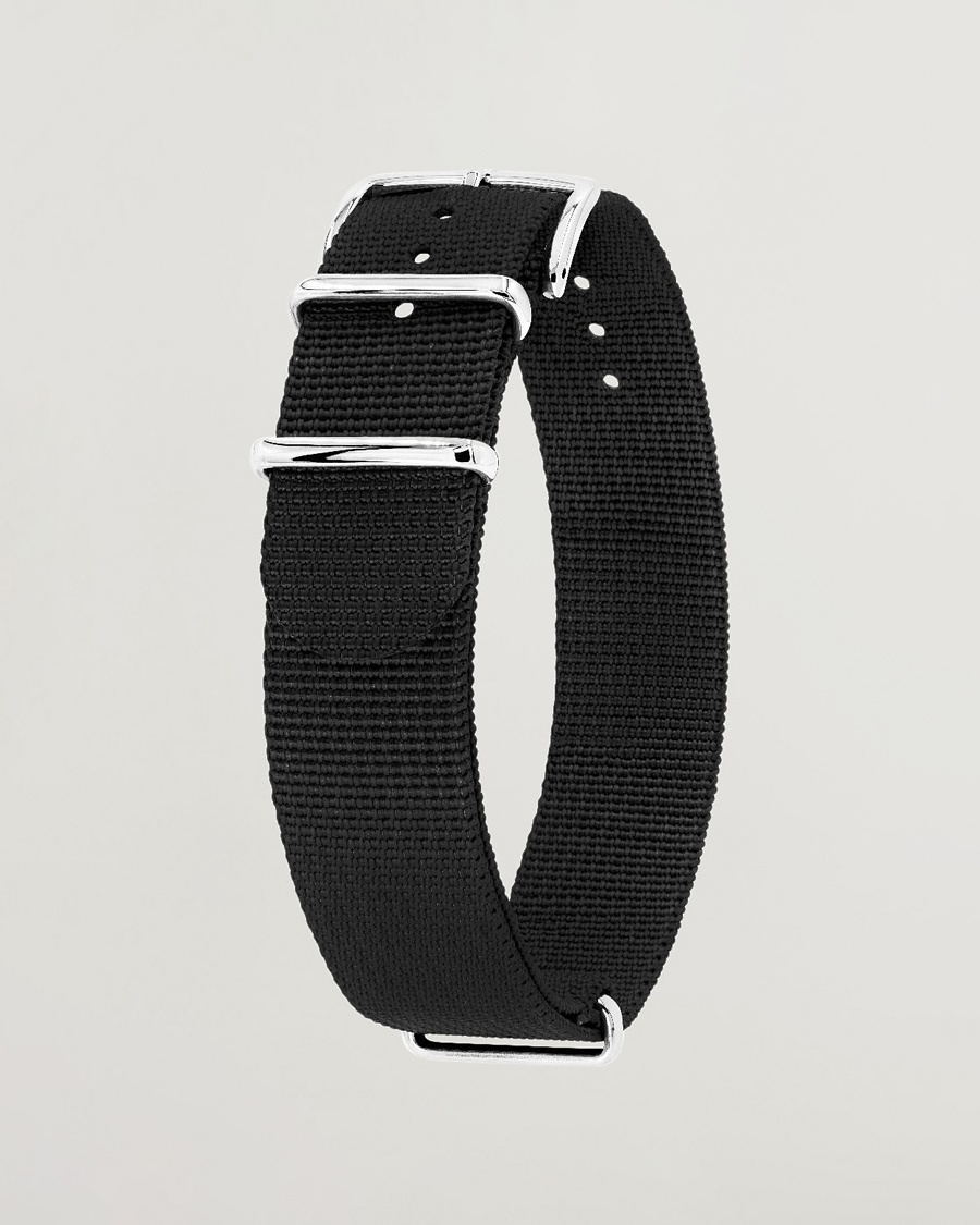 HIRSCH Rush Recycle Nato Watch Strap Black – Negro