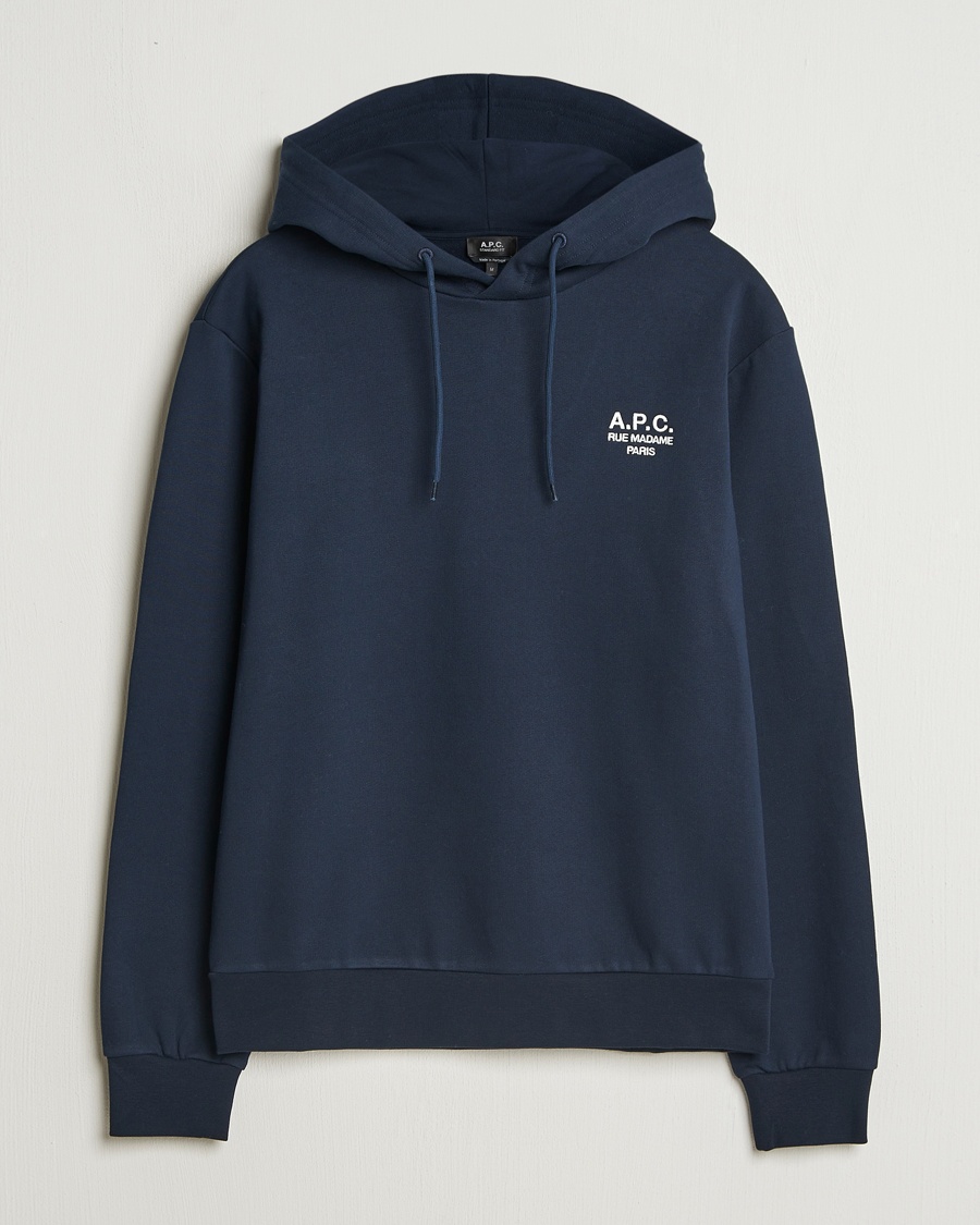 A.P.C. Rue Madame Hoodie Dark Navy – Azul