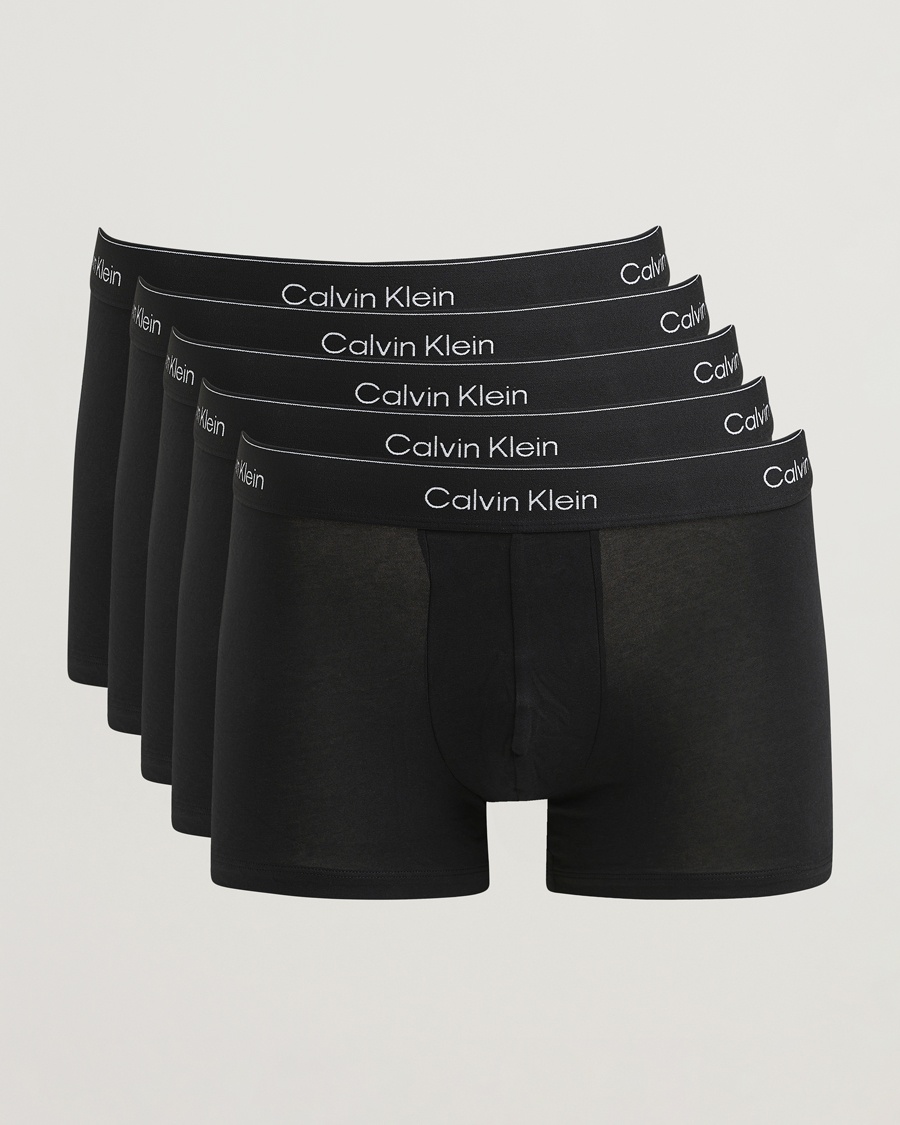 Calvin Klein 5-Pack Icon Cotton Stretch Trunk Black – Negro