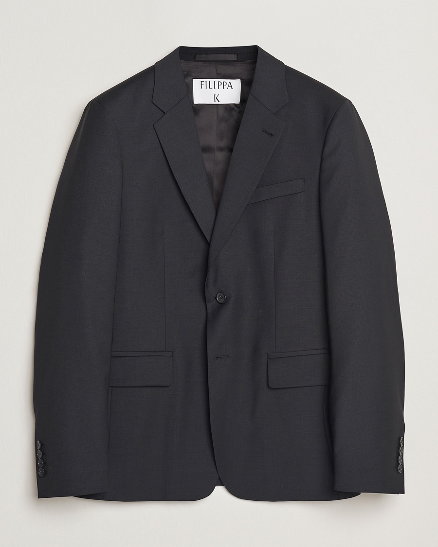Filippa K Slim Wool Blazer Black – Negro