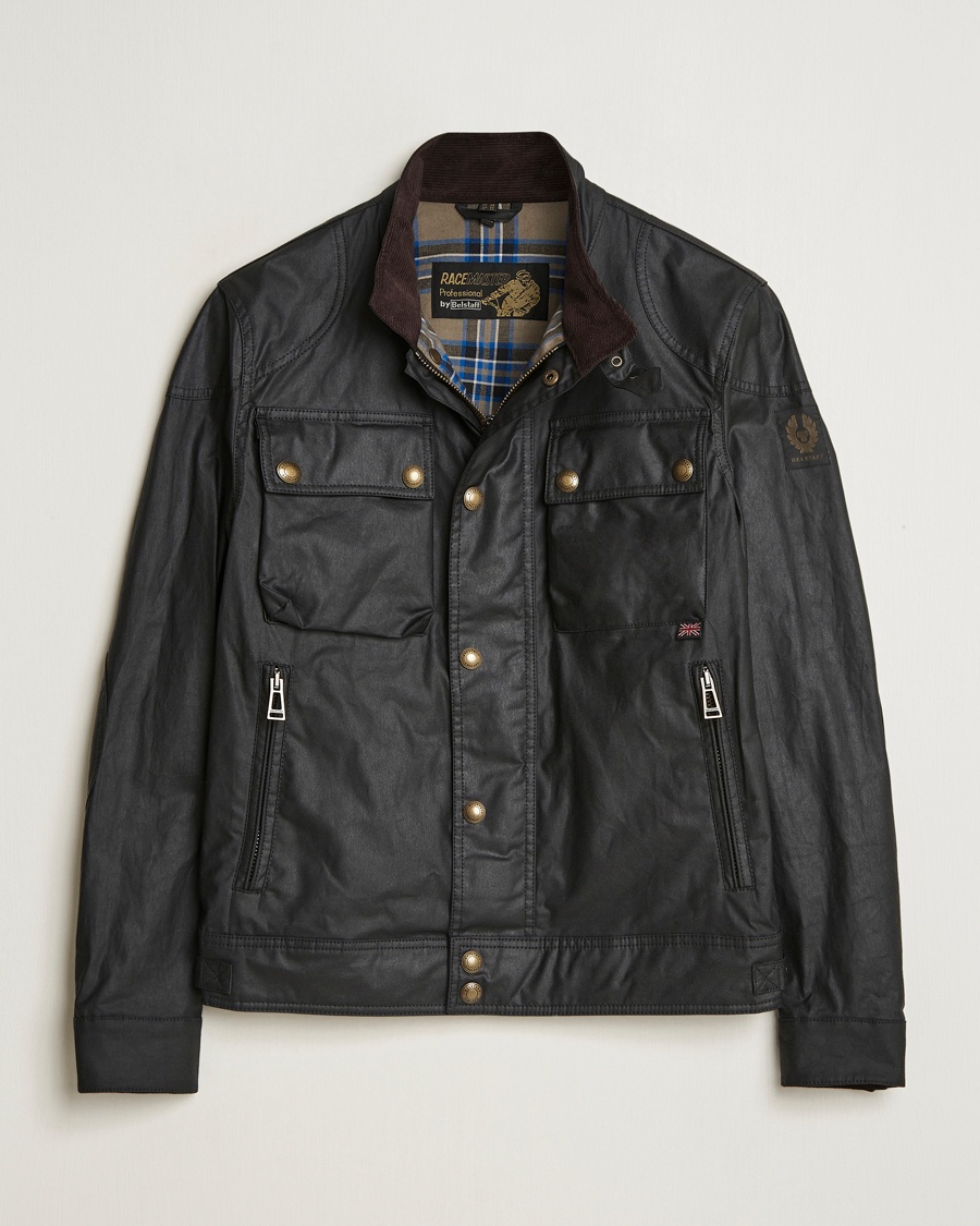 Belstaff Racemaster Waxed Jacket Black – Negro
