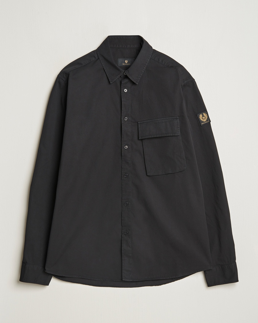 Belstaff Scale Cotton Pocket Shirt Black – Negro