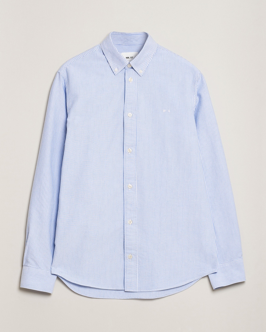 NN07 Colby Oxford Shirt Blue/White – Azul