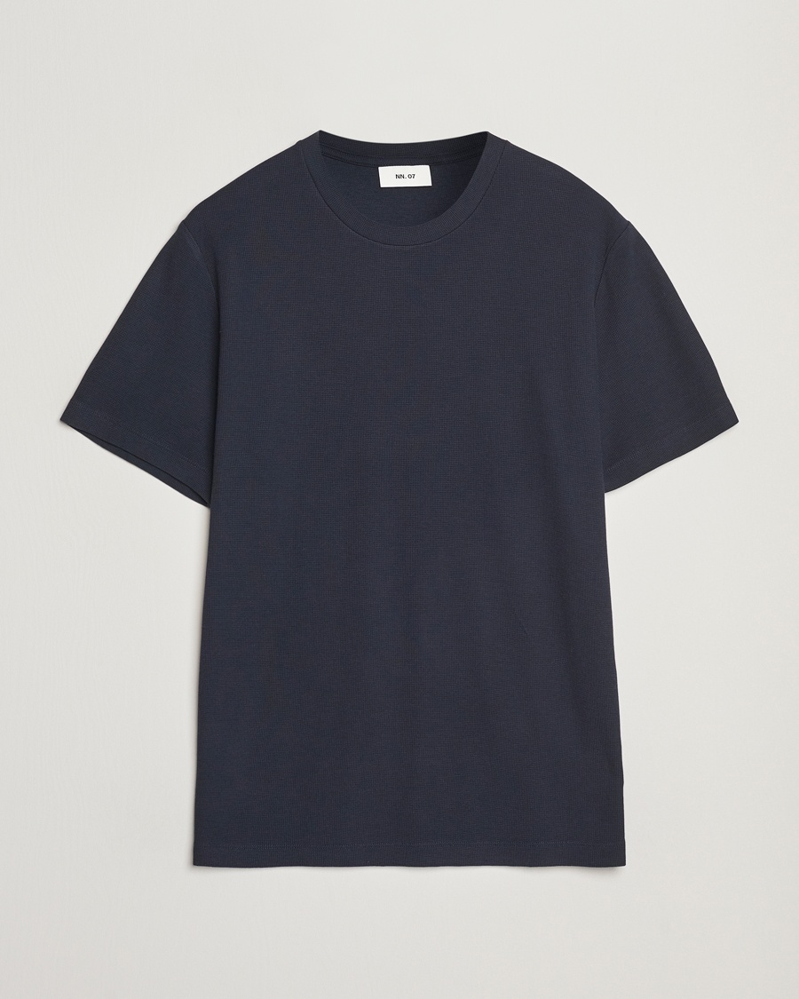 NN07 Clive Crew Neck T-Shirt Navy Blue – Azul