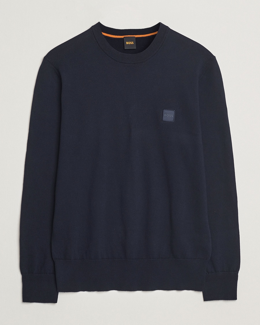 BOSS ORANGE Kanovano Knitted Sweater Dark Blue – Azul