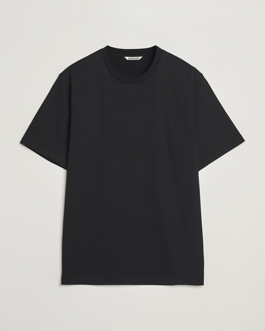 Auralee Luster Plating T-Shirt Black – Negro