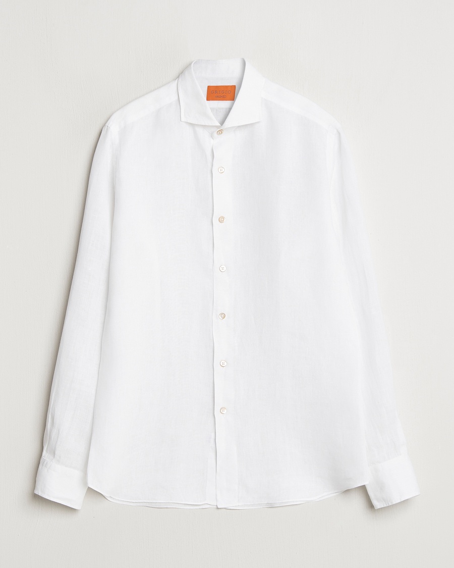 Grigio Linen Casual Shirt White – Blanco